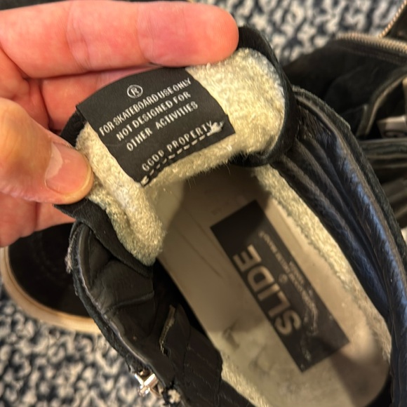 Golden Goose black suede Slide high-tops - euro size 45 - good used condition - Picture 12 of 16